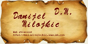 Danijel Milojkić vizit kartica